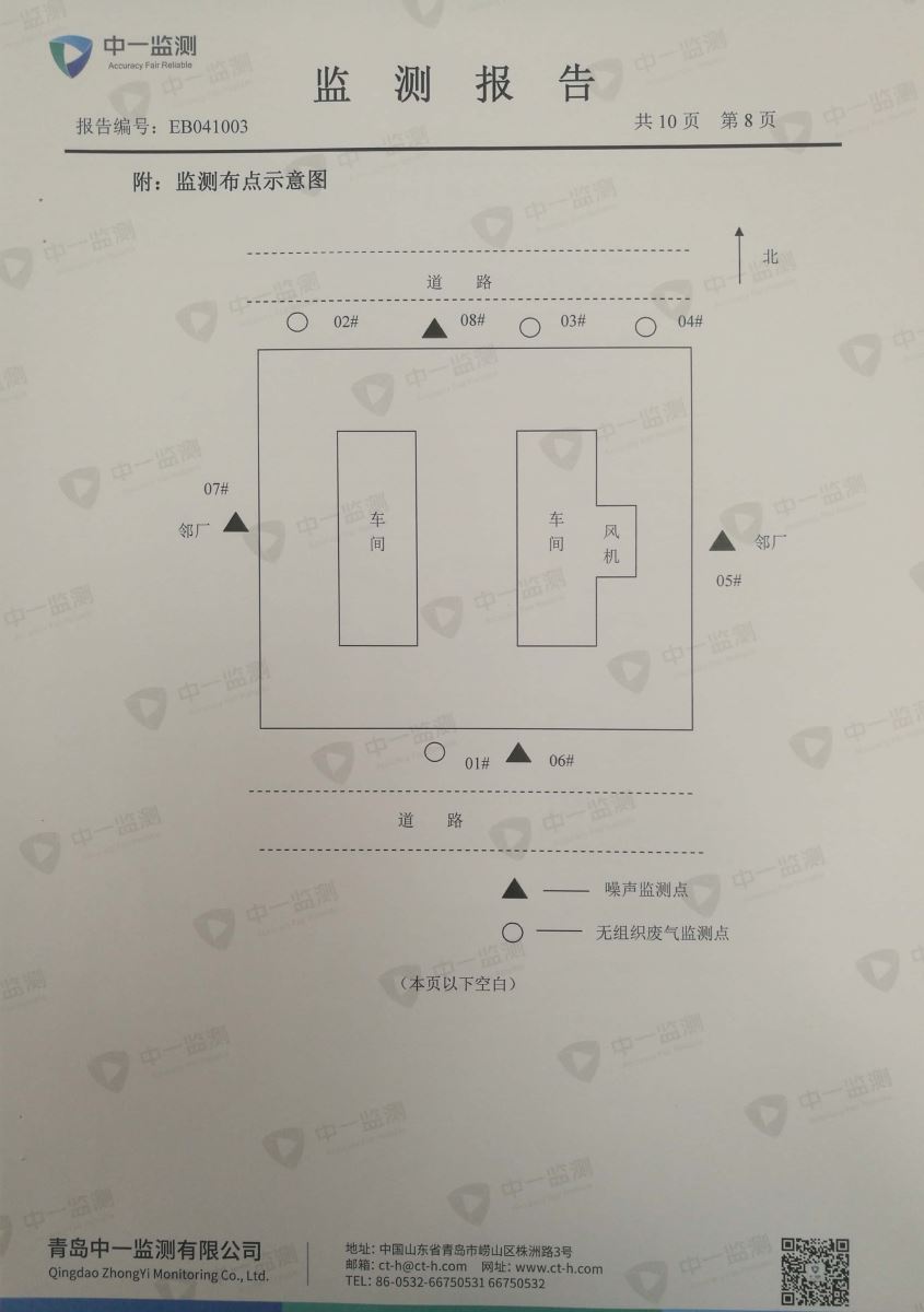 青岛罗美evo视讯新材料制造有限公司监测报告（2019年度）(图9)